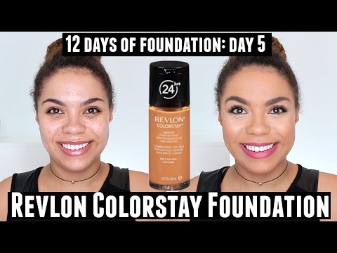 Revlon Colorstay Foundation Review (Oily Skin) 12 Days of Foundation Day 5 Video