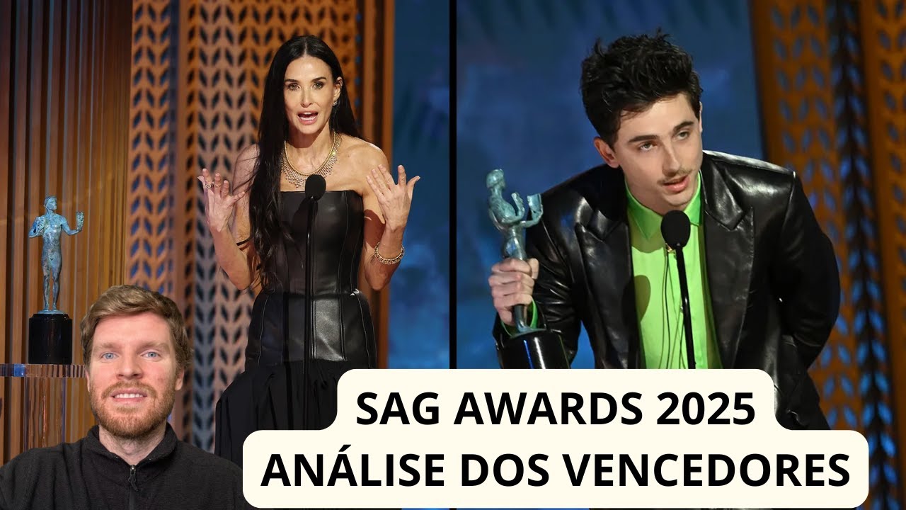 SAG Awards 2025 - Análise dos vencedores: Demi Moore, Chalamet e Conclave premiados pelo Sindicato