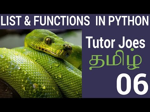 List and List Functions In Python Tamil