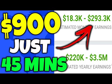 , title : 'How To Make $900+ In 45 Mins As A Broke Beginner (Make Money Online)'