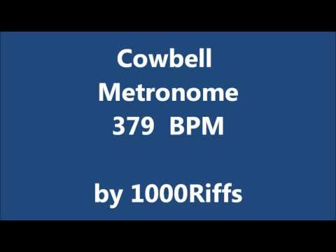 Cowbell Metronome 379 BPM - Beats Per Minute