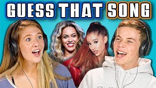 TEENS GUESS THAT SONG CHALLENGE #4 (REACT)