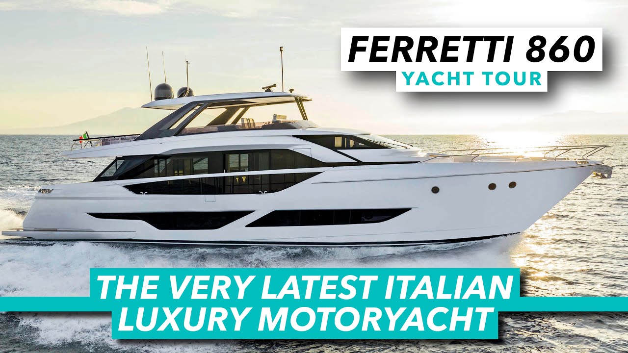 Ferretti 860 yacht tour