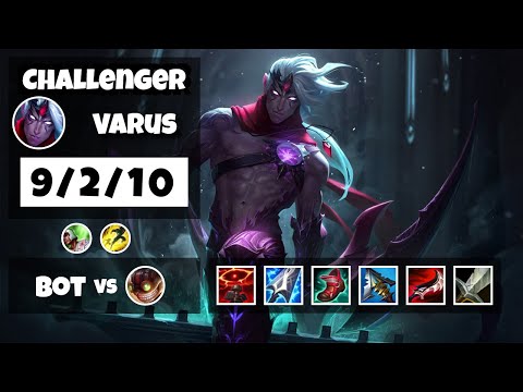 Varus 11.17 Gameplay Challenger Replay Bot Lane - S11 (9/2/10) - BR