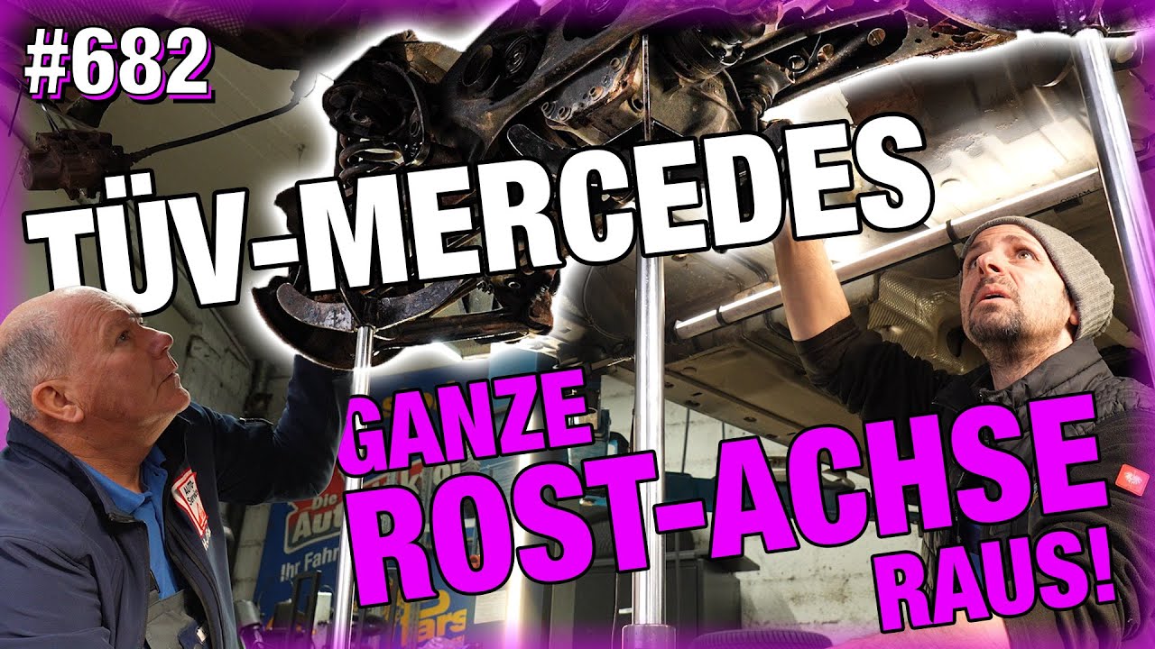 TÜV-Mercedes!! 😡 Now the RUST AXLE comes out - 5,800€!! 🙄🙄 |