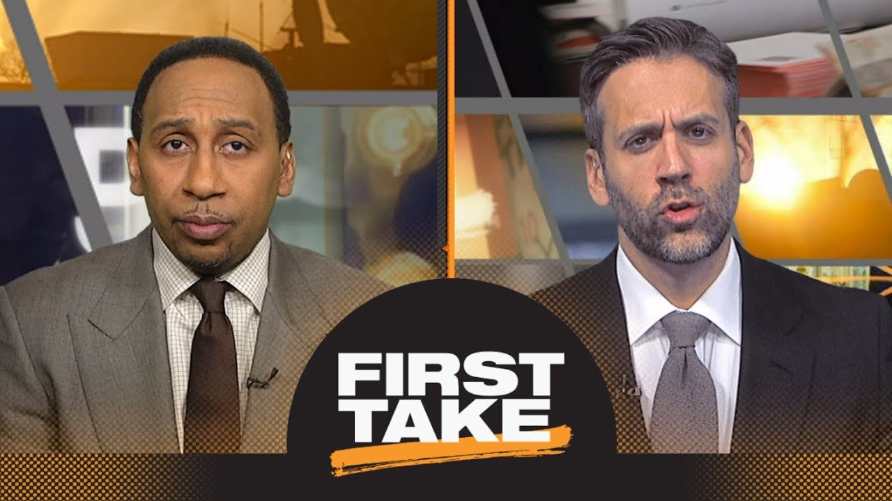 First Take reacts to Zaza Pachulia falling on Russell Westbrook | First Take | ESPN