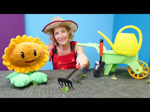Nicoles Grüne Box - Nicole, die Gärtnerin - Spielzeugvideo für Kinder