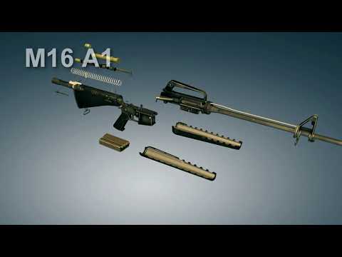 M16 A1 Assault rifle Disassembly | 3dGun