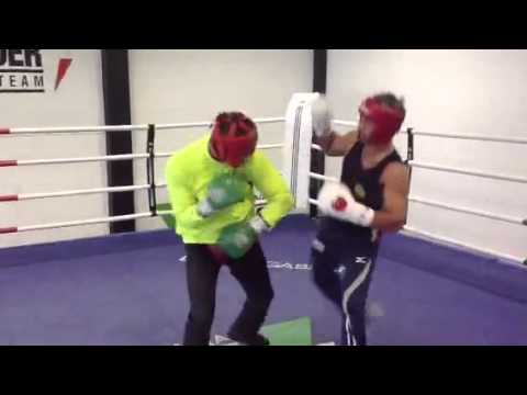 Vincenzo Mangiacapre sparring