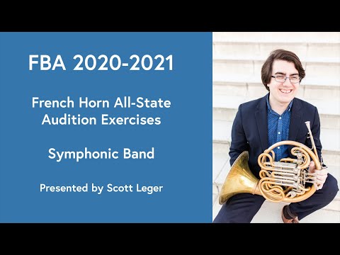 FBA 2020 All-State Symphonic (11th-12th Grade) Band Audition Guide with Score and Performance Notes