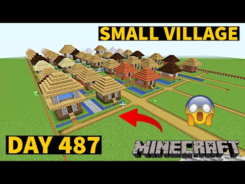 I build Small Village in Minecraft Creative mode 2023 Day 487