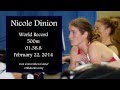 Nicole Dinion - World Record Indoor Rowing 500m (01:38.8) - February 22, 2014