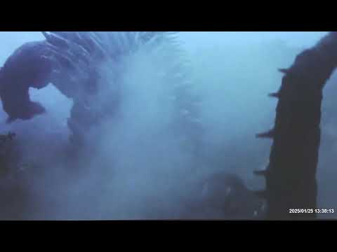 Godzilla vs. Mechagodzilla - Anguirus retreats