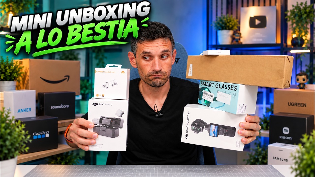 MINI UNBOXING A LO BESTIA 🔥 DJI, HUAWEI, GAFAS con IA, y MÁS