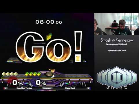 KSU 9/23/15 - Smashing Turnips (Peach) v Chaos Dunk (Pikachu) - SSBM