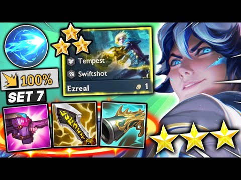 100% CRIT QQQ 3 STAR EZREAL w/ GOLD COLLECTOR! - SET 7 TFT Teamfight Tactics Meta Best Comps Guide