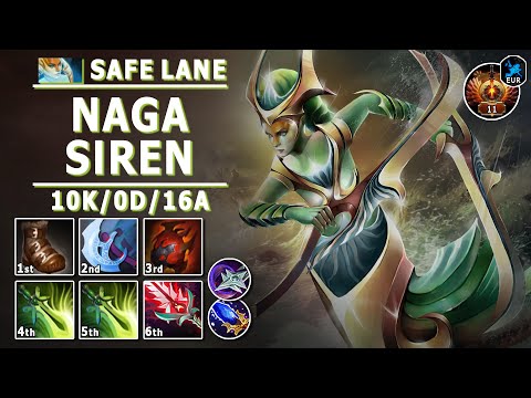 Naga Siren Safe Lane Carry | 7.31c | Pos 1 Naga Guide | Dota 2 Immortal Gameplay