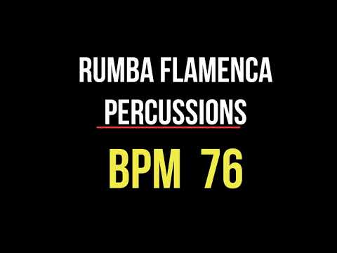 Rumba Flamenca  (bpm 76 cajon and percussions) backing track