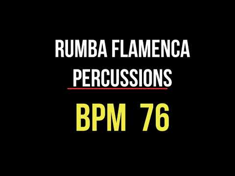 Rumba Flamenca  (bpm 76 cajon and percussions) backing track