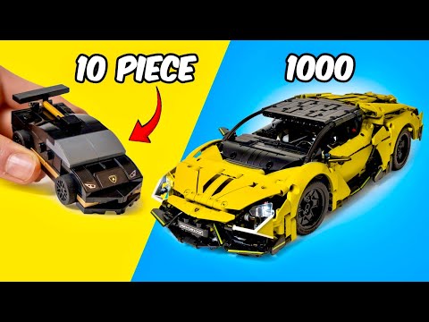 WORLD'S SMALLEST vs BIGGEST LEGO Car Challenge...