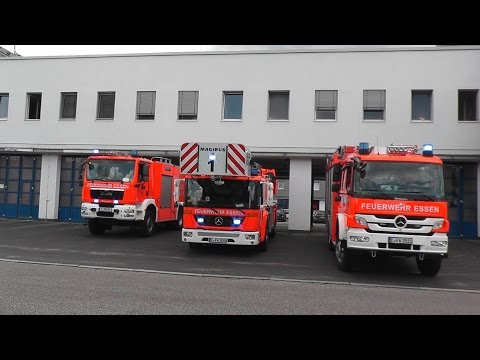 KdoW HLF DLK und PTLF FeuerWache 1 Essen