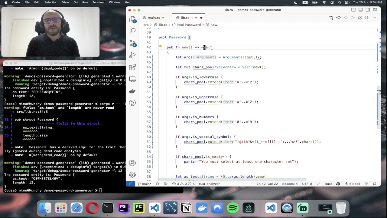 Rust practicing: Building a password generator CLI application - Part 4