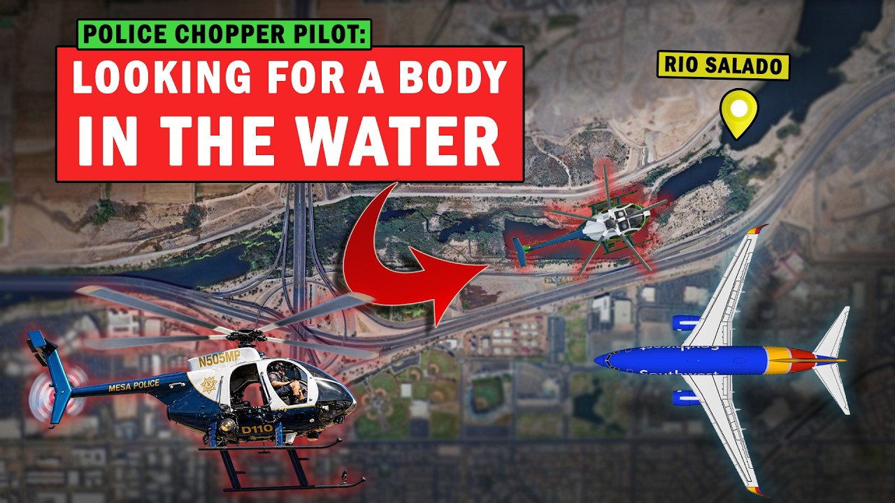 Police Searching for a DEAD BODY near Phoenix Airport (Rio Salado)