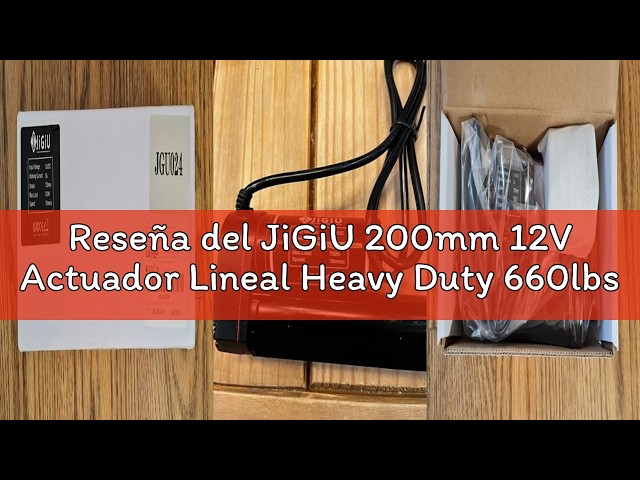 Vídeo relacionado con JiGiU 200mm 12V Actuador Lineal Heavy Duty 660lbs/3000N, 5mm/s Actuadores de Movimiento Lineal con Soportes de Montaje y IP65 para Coche RV Puerta Eléctrica Maquinaria Industrial Recipientes