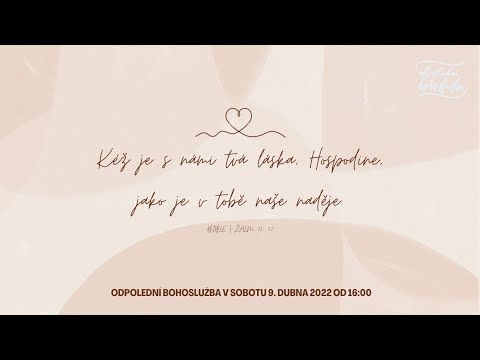 Odpolední bohoslužba - duben 2022
