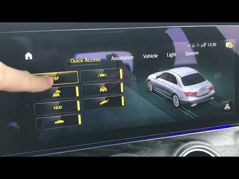 Mercedes-Benz vehicles with MBUX - how to turn off the traction control
