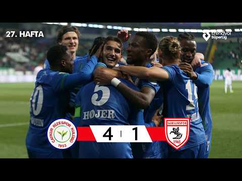 Çaykur Rizespor Kulübü Rize 4-1 Samsunspor Kul�...