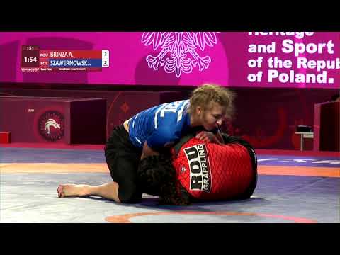 1/2 Women's GP No-Gi - 64 kg: A. BRINZA (ROU) v. Z. SZAWERNOWSKA (POL)