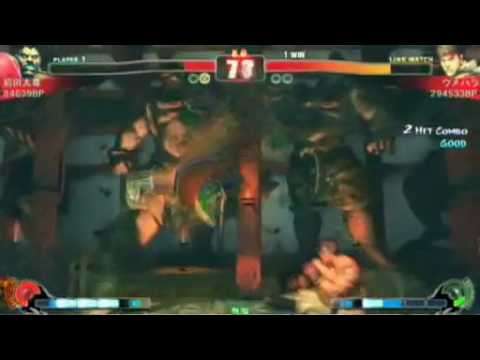 Maeda Taison (Balrog) vs Daigo (Ryu) #1 [Nagoya Street Battle - Casual Matches]