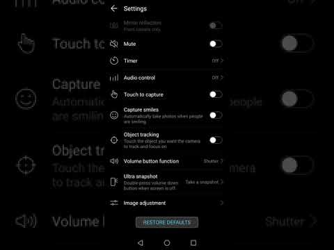 Honor 7X Camera Setting