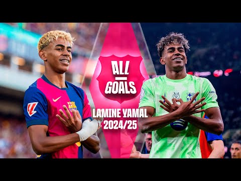 🔥 ALL of LAMINE YAMAL's GOALS this 2024/25 SEASON | FC BARCELONA 🔵🔴