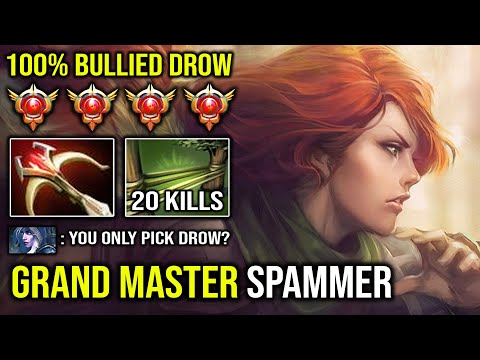 How to 100% Bully Drow From Offlane Like a Grand Master Tier Windranger with Raining Arrow Dota 2