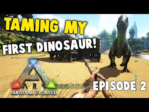 Taming My First Dinosaur In Ark! Ark Survival Evolved Episode 2 (Xbox One Edition)