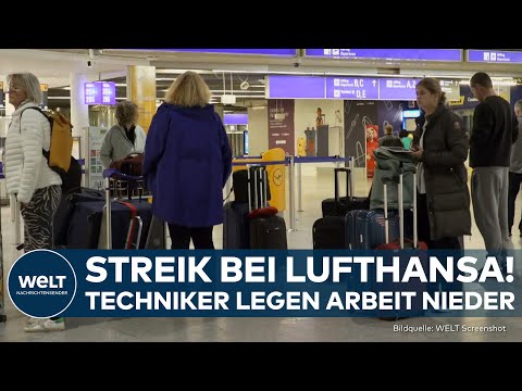 Video Thumbnail: DEUTSCHLAND: Verdi ruft zu Streik auf! Techniker der Lufthansa legen Arbeit nieder