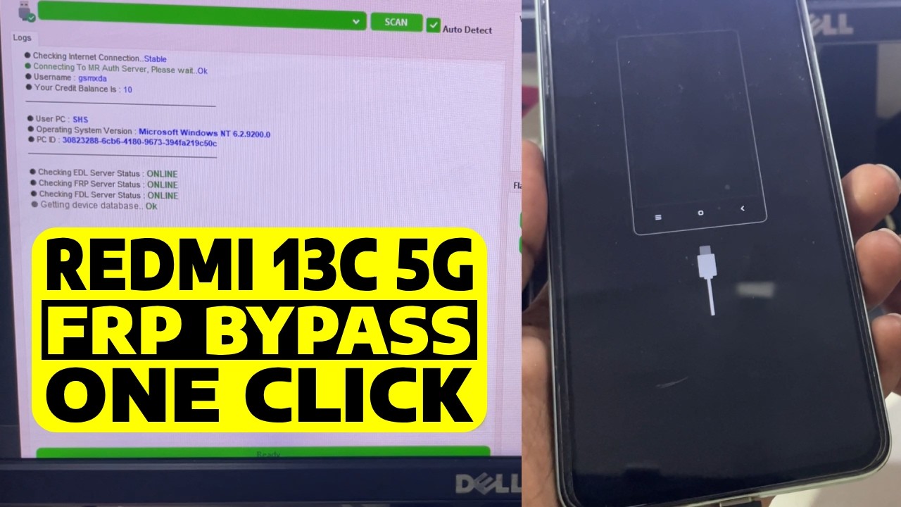 ONE CLICK FRP UNLOCK REDMI 13C 5G 2026 | PAID TOOL WITH CREDIT