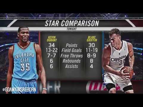 Kevin Durant vs Blake Griffin Full Duel Highlights 2014 West Semis G3 - Thunder at Clippers