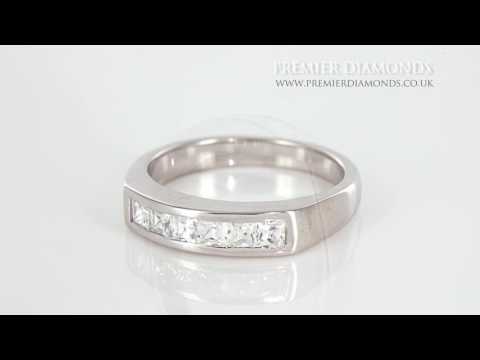 Princess Cut 0.75 Carat Diamond Channel Set Eternity Ring - PD145.75