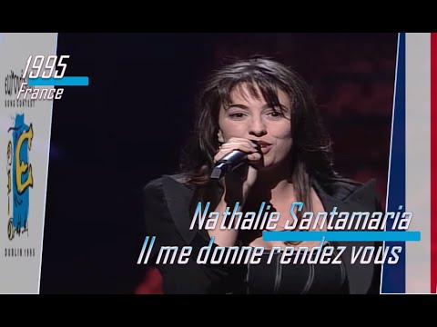 eurovision 1995 France 🇫🇷 Nathalie Santamaria - Il me donne rendez vous ᴴᴰ