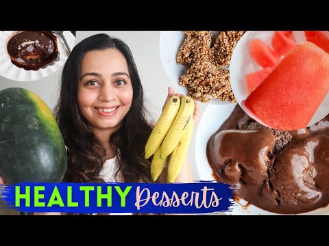5 Healthy DESSERT Ideas | No Bake Desserts