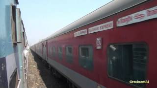 preview picture of video 'Jan Shatabdi Exp Xing Rajdhani, Duronto Expresses - Konkan Railway'