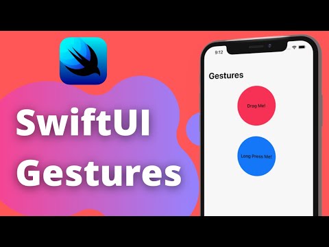 SwiftUI Gestures (Long Press, Drag, Tap) - Xcode 12, 2021, iOS Development