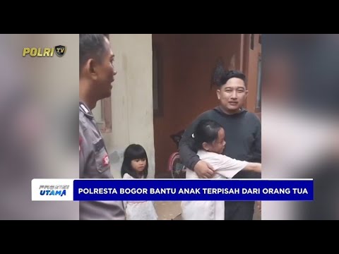 SATLANTAS POLRESTA BOGOR KOTA BANTU ANAK TERPISAH DARI ORANG TUA SAAT CFD