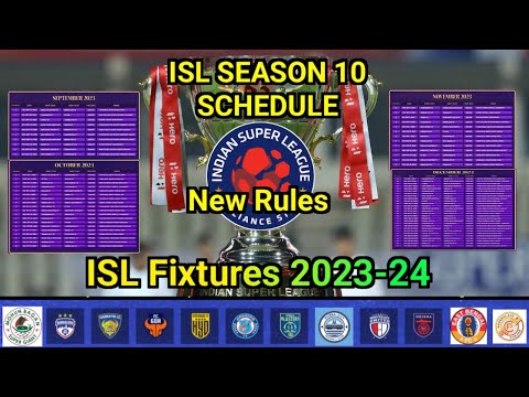 ISL 10 (2023-24) Fixtures & New Rules. ISL 10 সূচিপত্র ও নতুন নিয়ম গুলো জেনেনিন