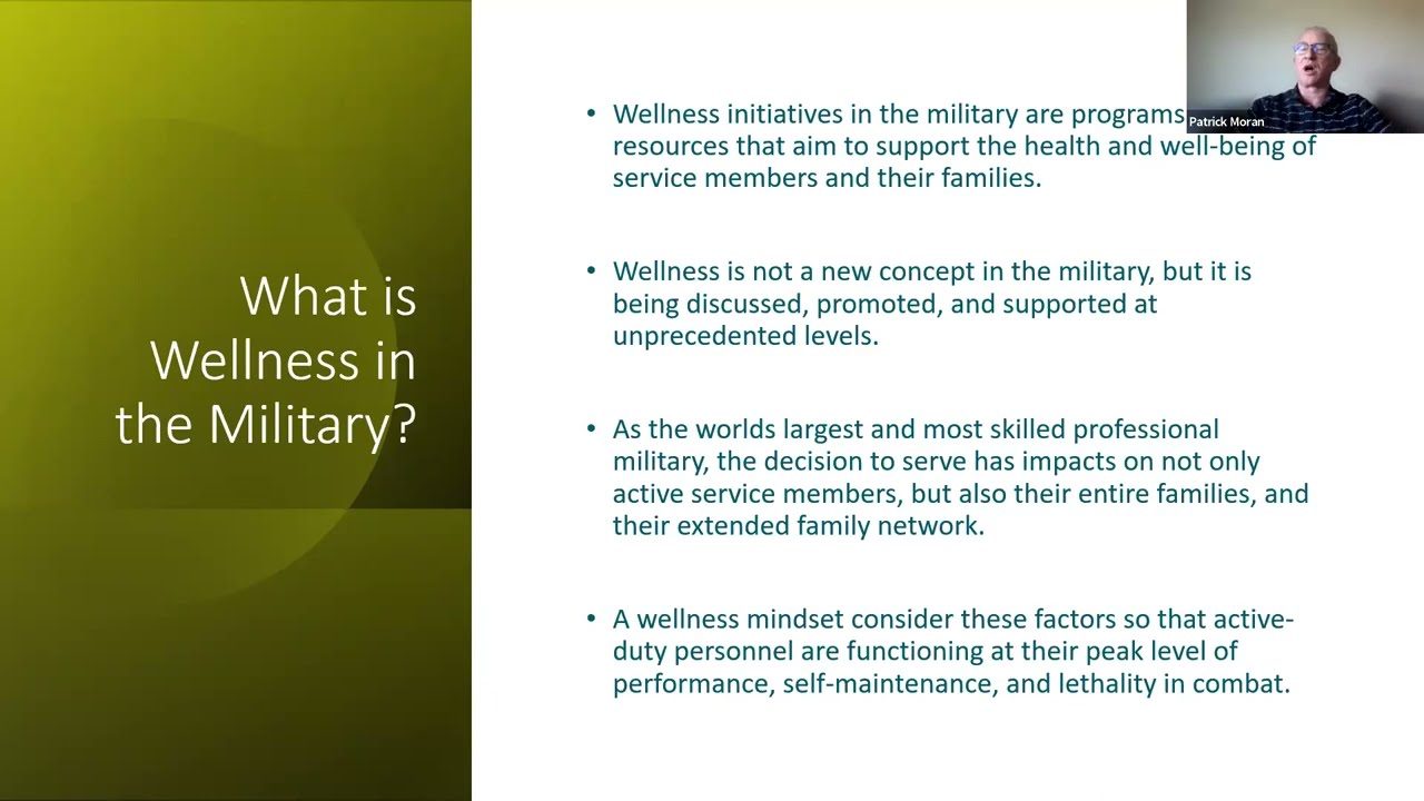 Mental Health and Wellness in the Military Webinar