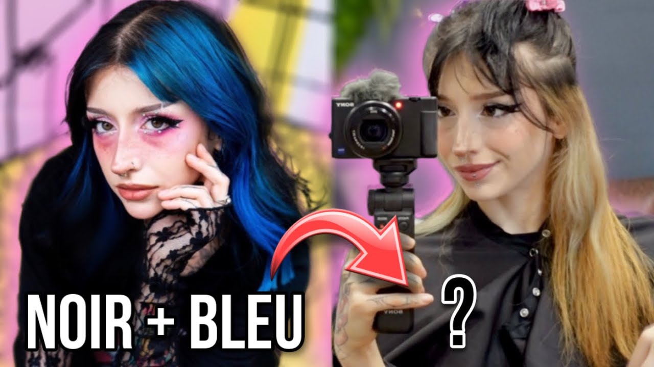 JE DECOLORE MES CHEVEUX NOIRS ET BLEUS de façon SAINE