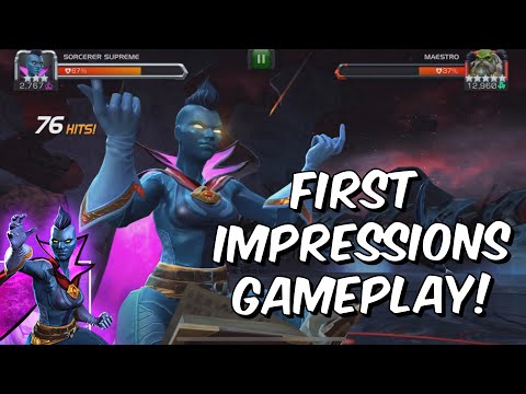 Sorcerer Supreme First Impressions Rank Up & Gameplay! - Marvel Contest of Champions